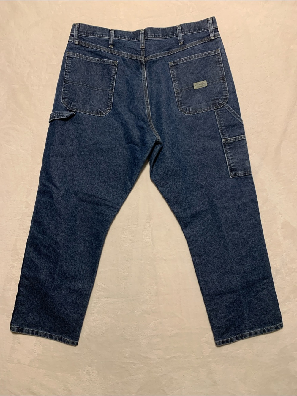 Vintage Wrangler Carpenter Jeans Mens 38 X 30 Blue Loose Baggy Skater